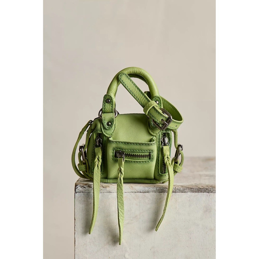 NWT We The Free People Micro Emerson Mini Bag Lime Green So Cute!!